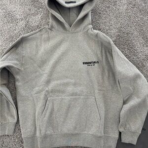 Essentials Dark Gray Hoodie – Men’s Size L